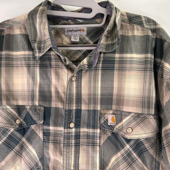 Carhartt Men's Rugged Flex Relaxed Fit Button Up Shirt Size 2XL - Picture 2 of 6